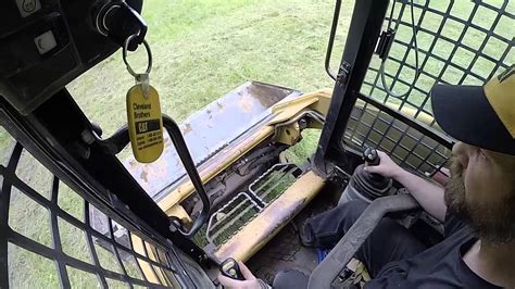 how to run control joysticks on cat skid steer 277|cat 257 loader maintenance.